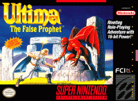 Ultima The False Prophet Super Nintendo  box art